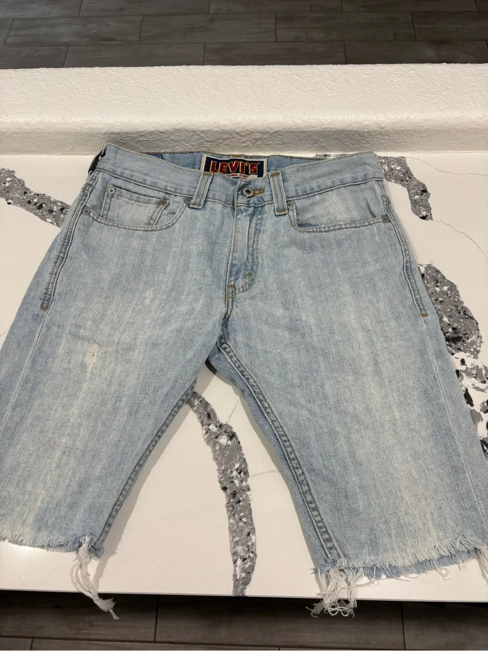Levi's Light Blue Denim Cutoff Shorts